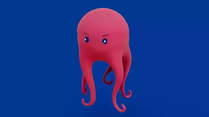 Octopus Low-poly 3D model