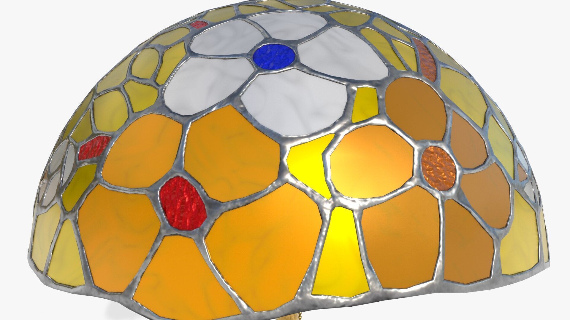 Ornate Star Table with Lamp STELLARIS 3D model_3