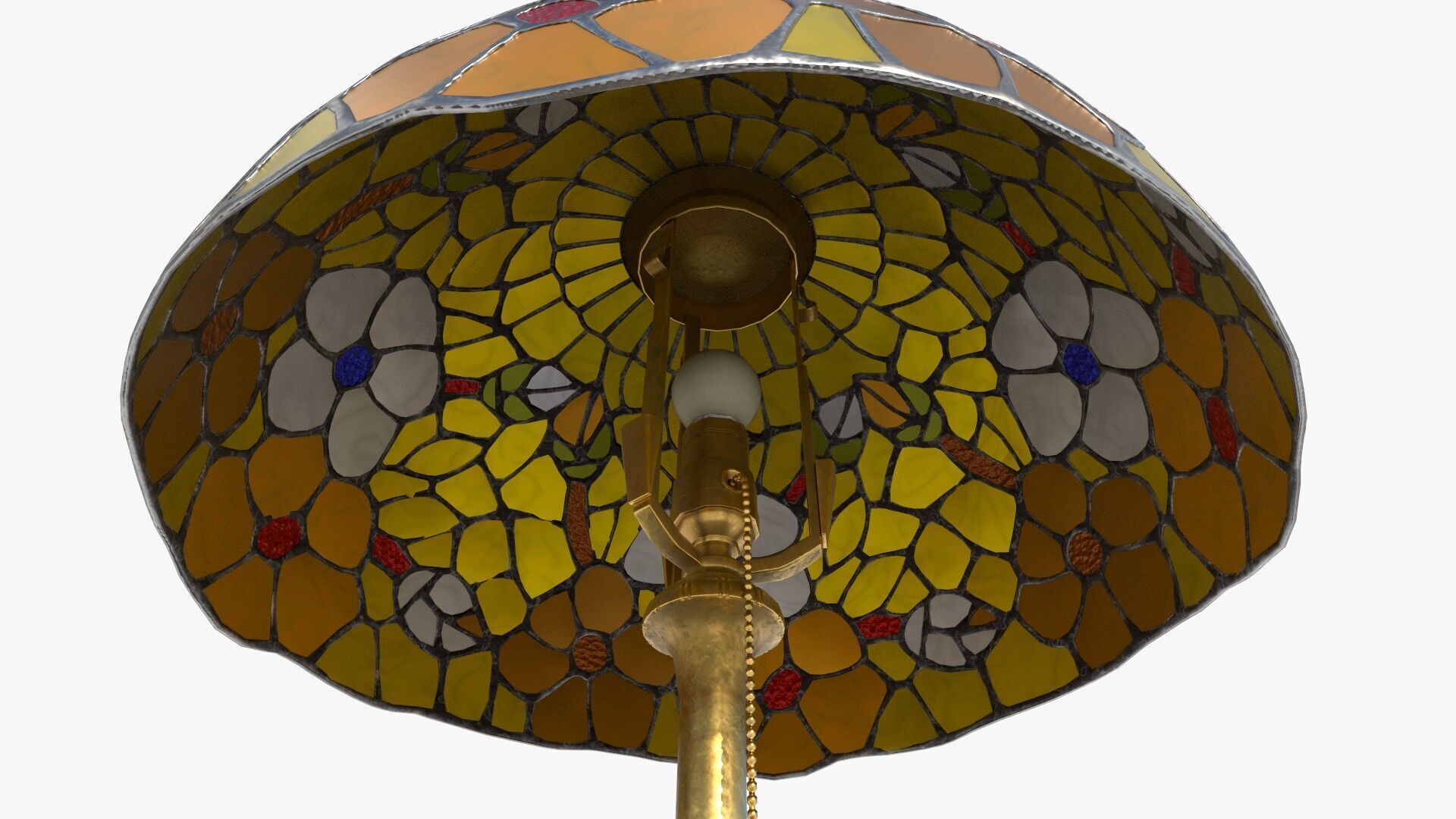 Ornate Star Table with Lamp STELLARIS 3D model_5