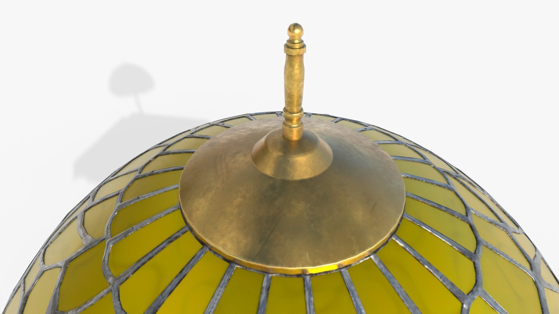Ornate Star Table with Lamp STELLARIS 3D model_4