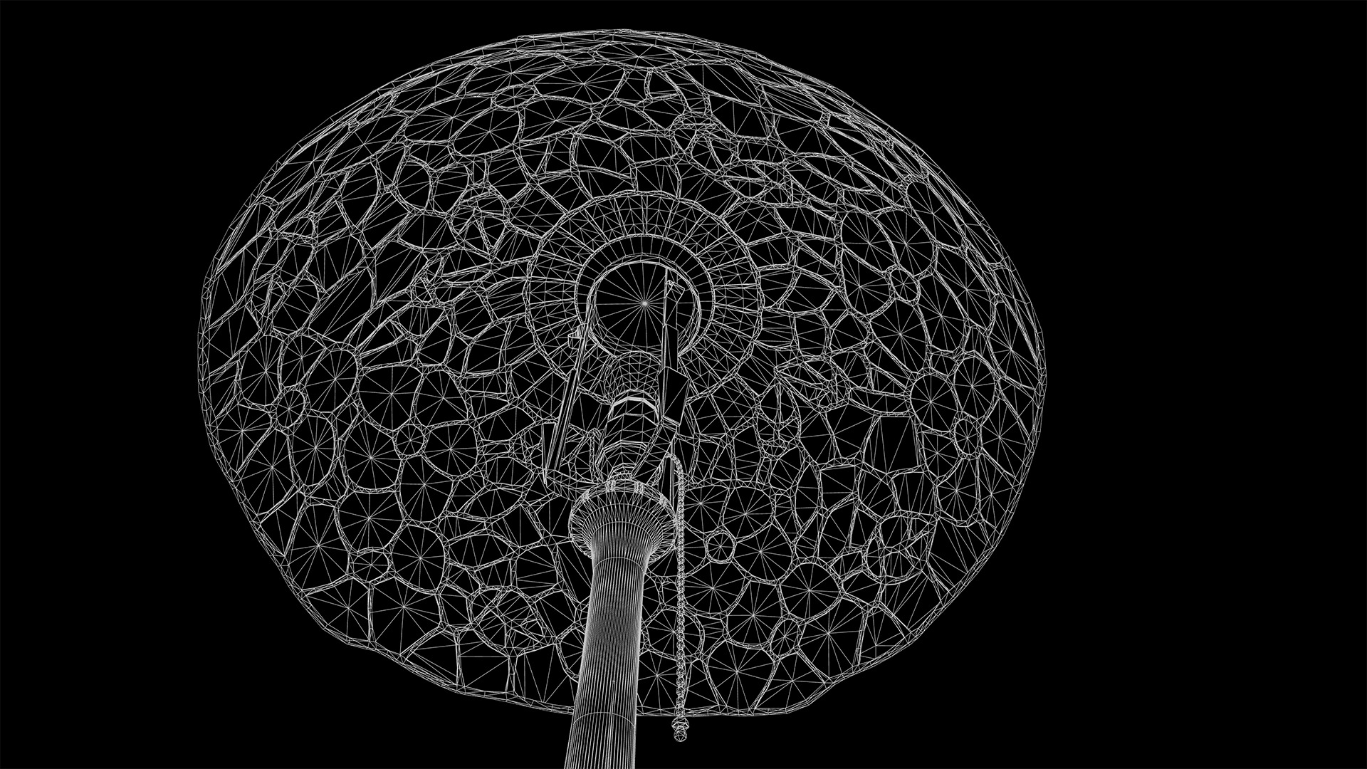 Ornate Star Table with Lamp STELLARIS 3D model_18