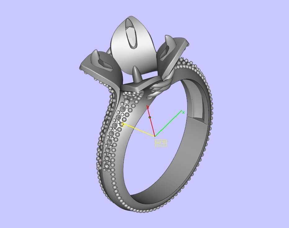 Cushion  in a flower Ring 3D print model_11