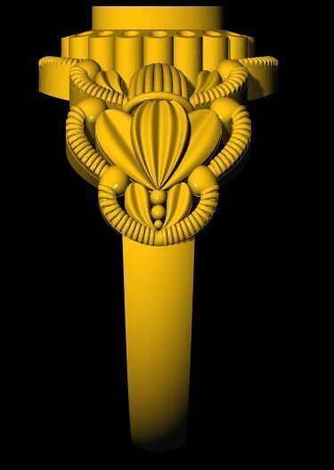 ladies ring 3dm file 3D print model_4