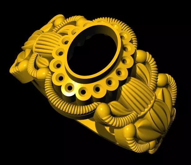 ladies ring 3dm file 3D print model_0