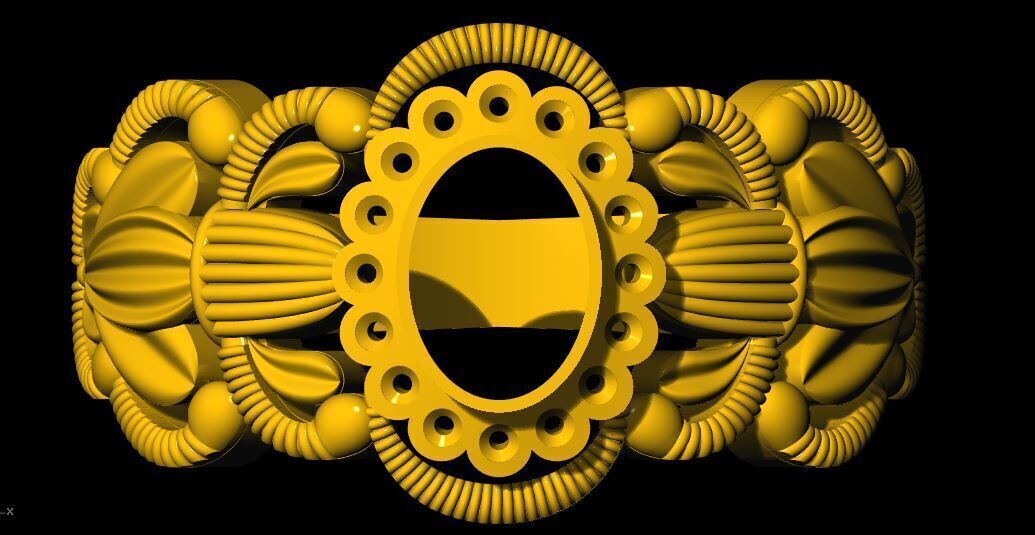 ladies ring 3dm file 3D print model_2