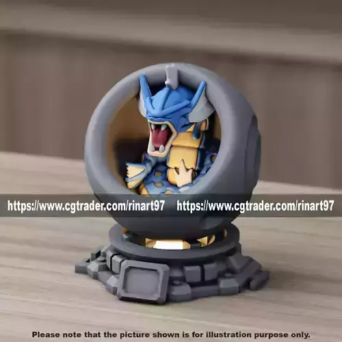 Gyarados in healing machine pods from pokemon