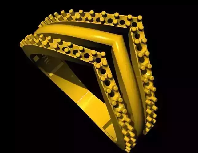 chevron ring 3dm file