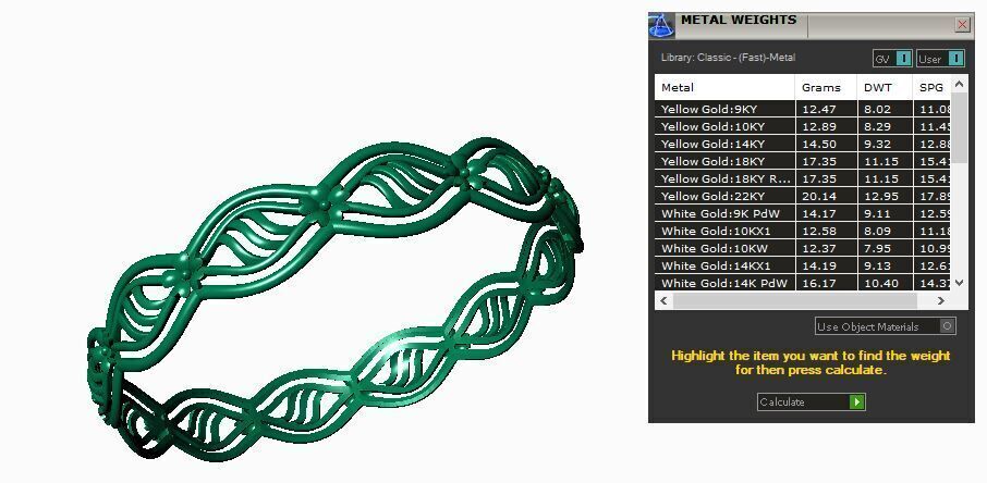 Flowers Bracelet 3D print model_3