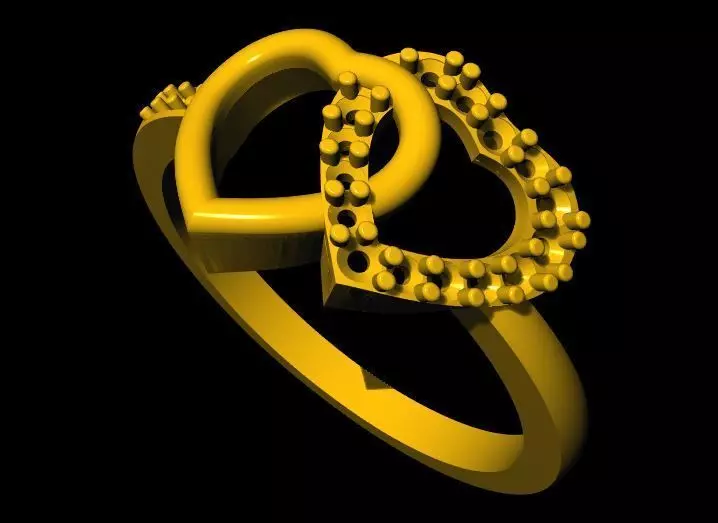Heart Ring 3dm file Free 3D print model