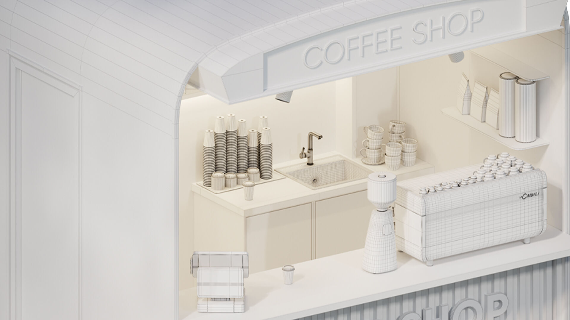Coffee Shop 01 by Devran3D 3D model_6