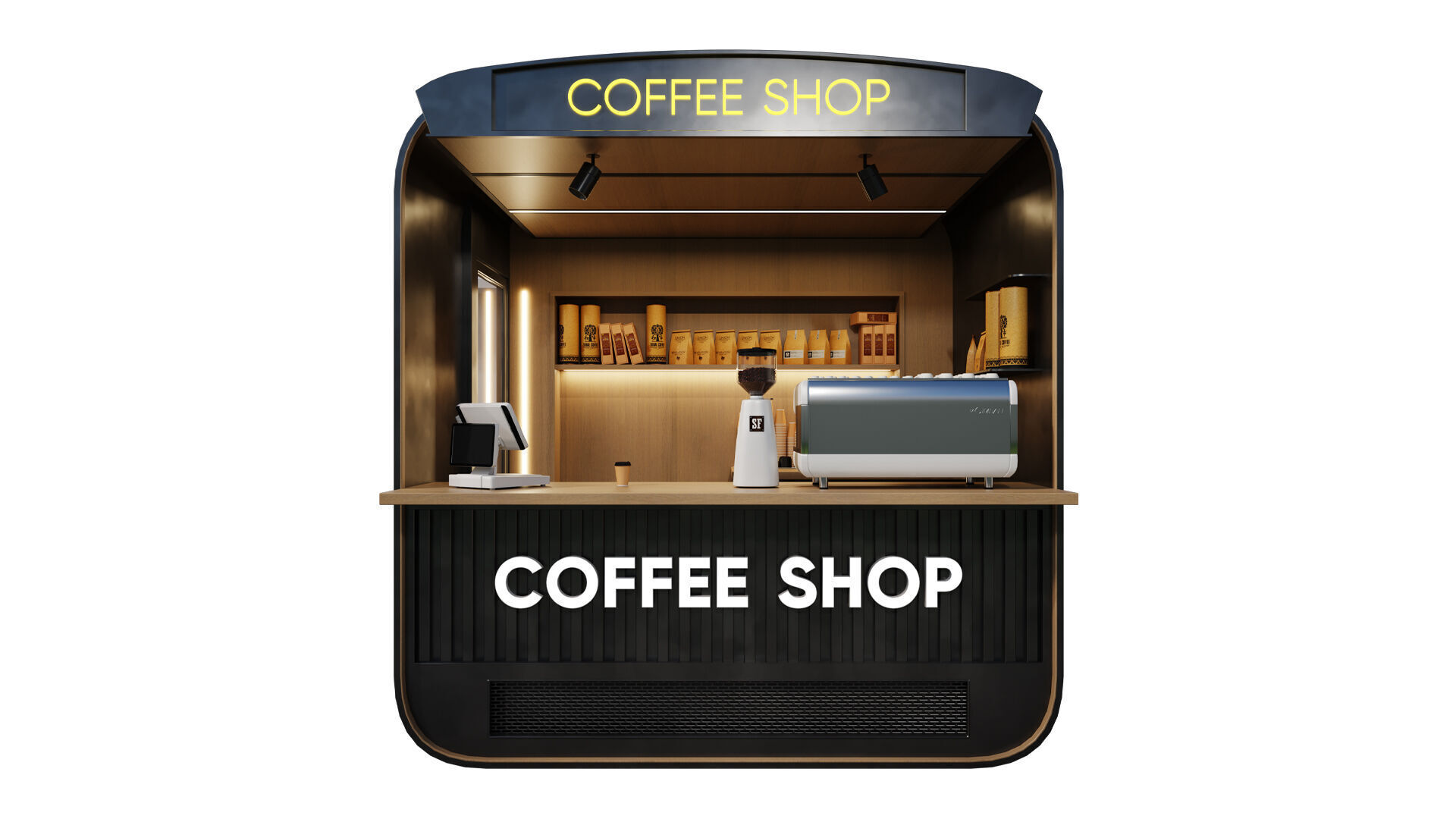 Coffee Shop 01 by Devran3D 3D model_1