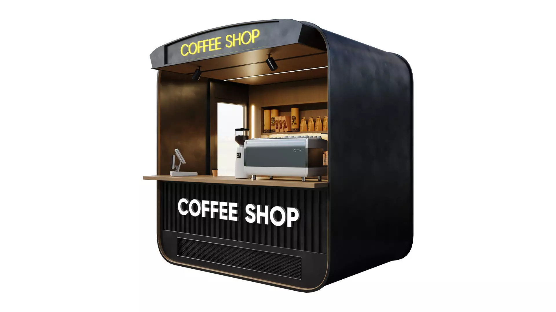 Coffee Shop 01 by Devran3D 3D model_0