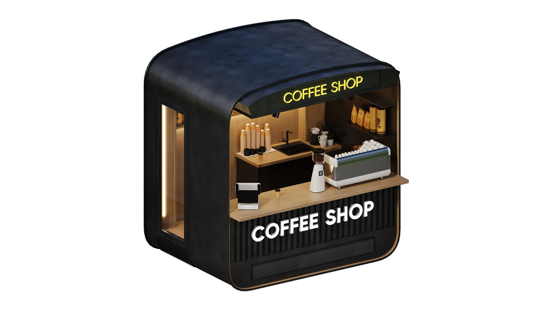 Coffee Shop 01 by Devran3D 3D model_3