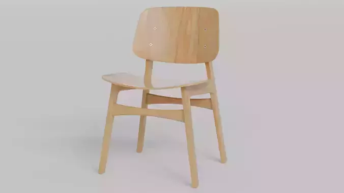 Modern Wooden Soborg Chair