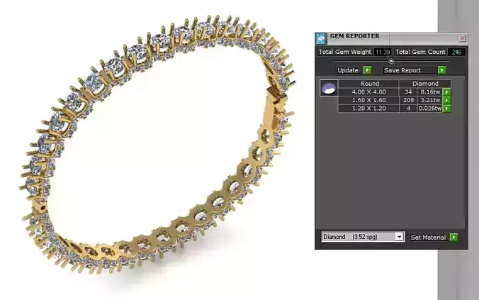 Women Bangle Full Diamond 