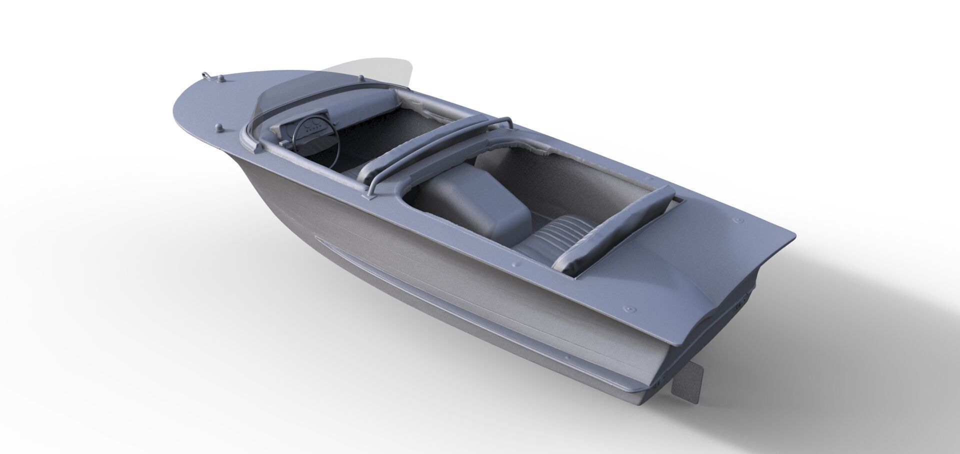 Sportboot Panther DDR Rennboot Speedboat Schiffsmodell Modelship 3D print model_1