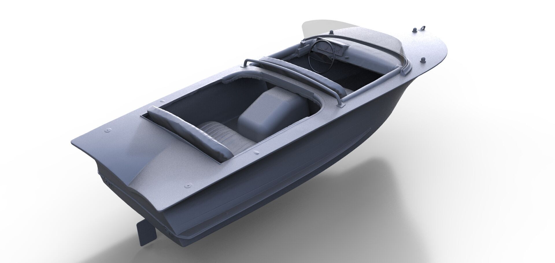 Sportboot Panther DDR Rennboot Speedboat Schiffsmodell Modelship 3D print model_3