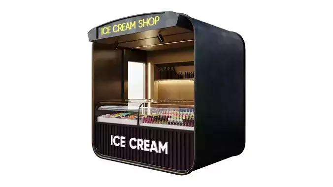 Ice Cream Shop 01 by Devran3D 3D model
