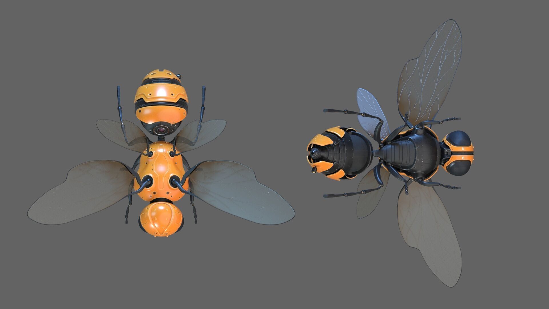 3d model of the cyberpunk Wasp 3D model_3