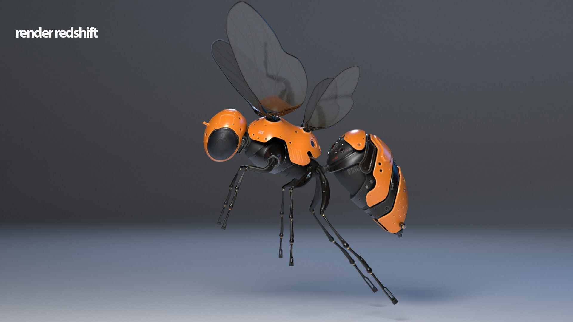 3d model of the cyberpunk Wasp 3D model_4