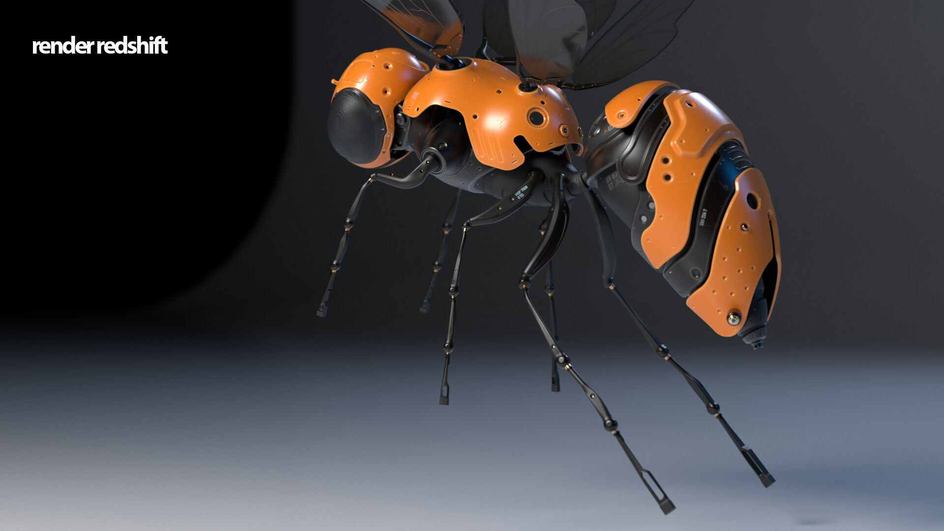 3d model of the cyberpunk Wasp 3D model_7
