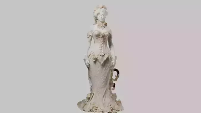 Rococo Figure Vintage Victorian Figurine Porcelain