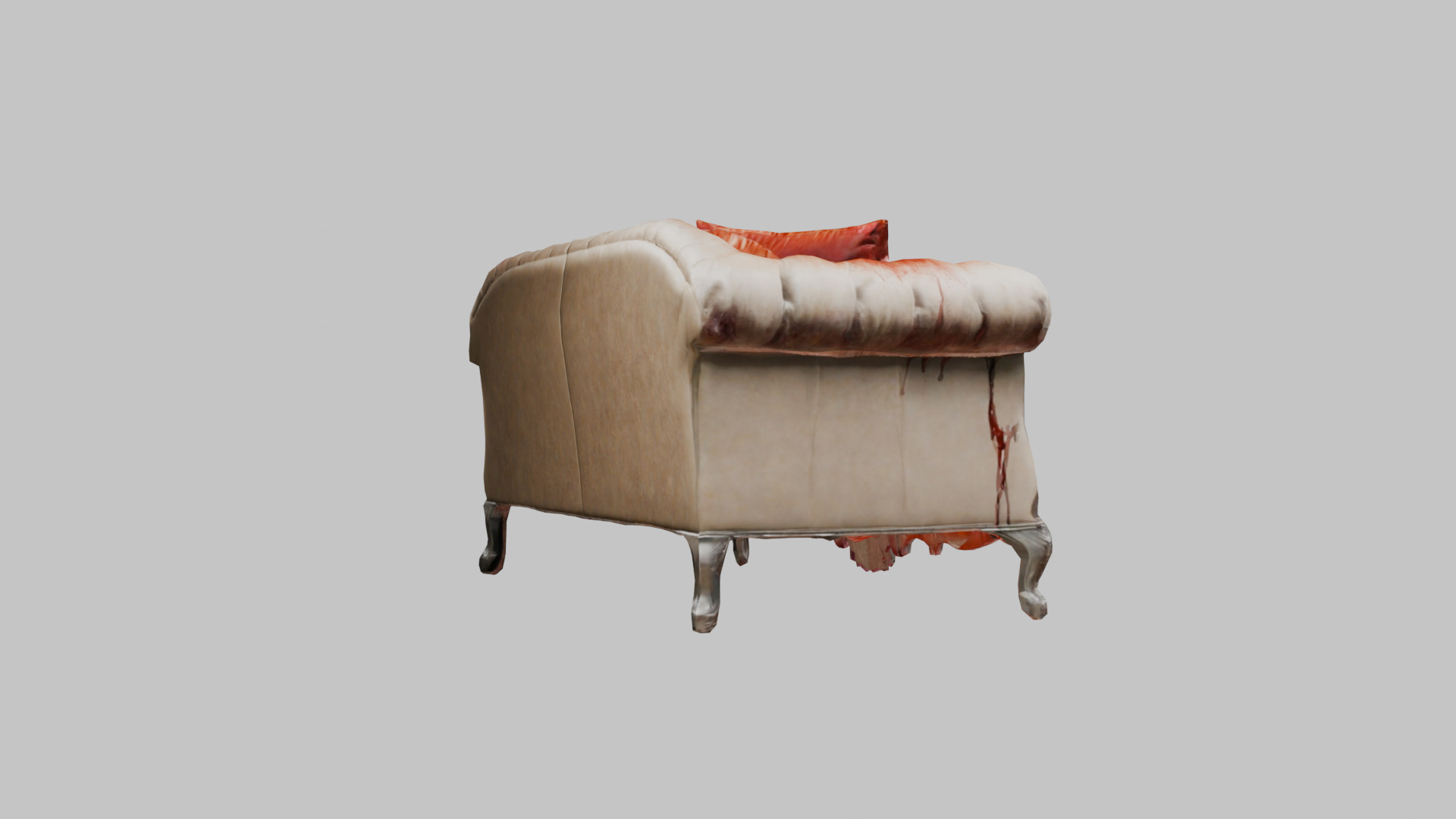 Bloody Horror Murder Sofa Couch Low-poly 3D model_25