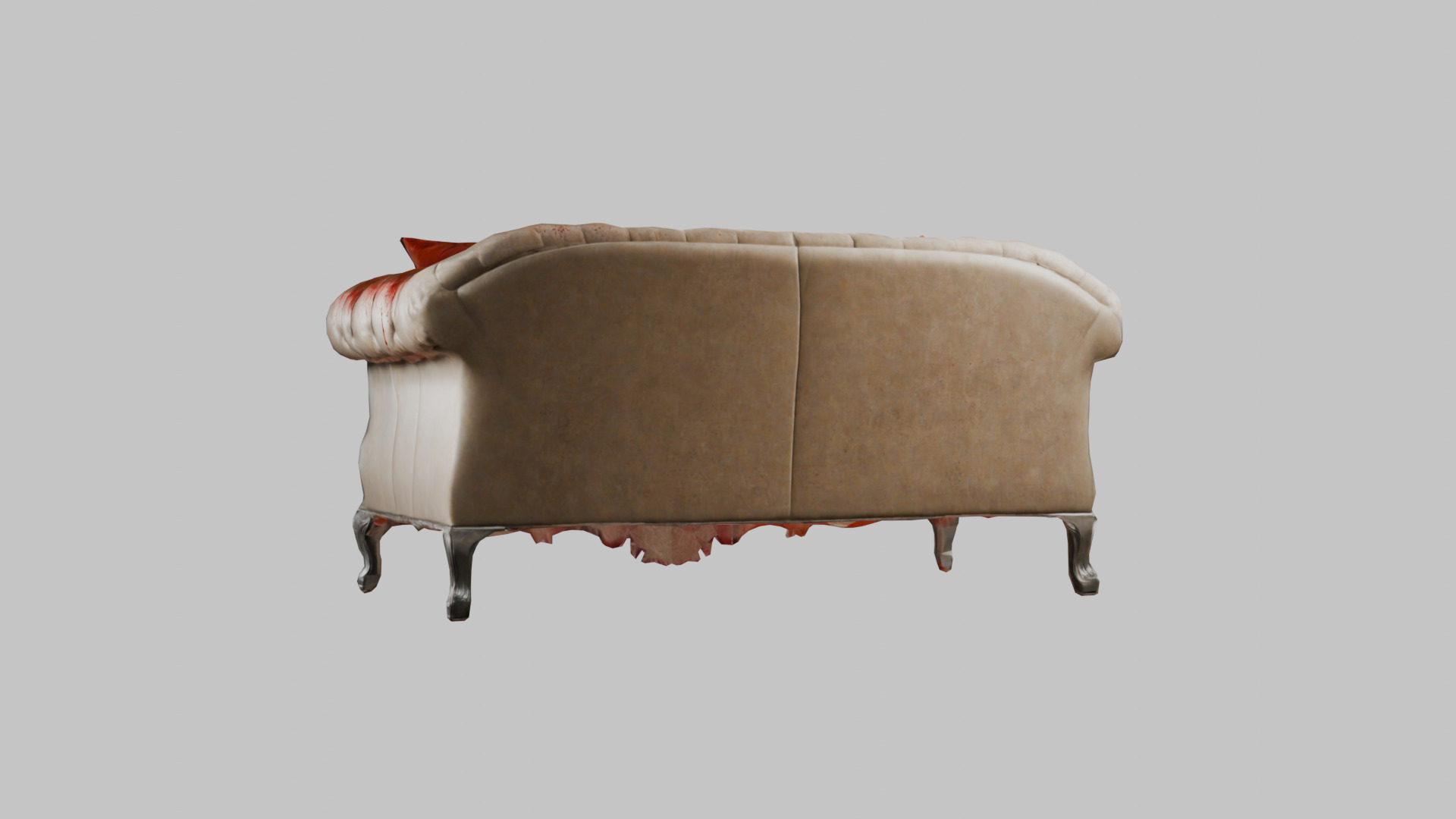 Bloody Horror Murder Sofa Couch Low-poly 3D model_2