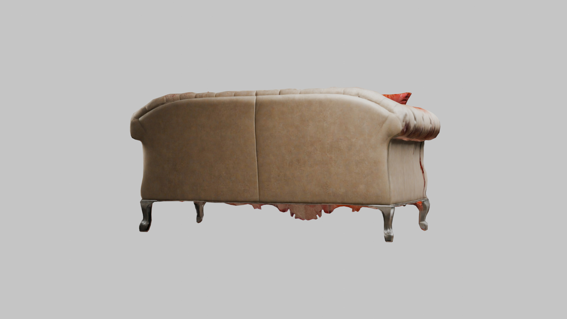 Bloody Horror Murder Sofa Couch Low-poly 3D model_28