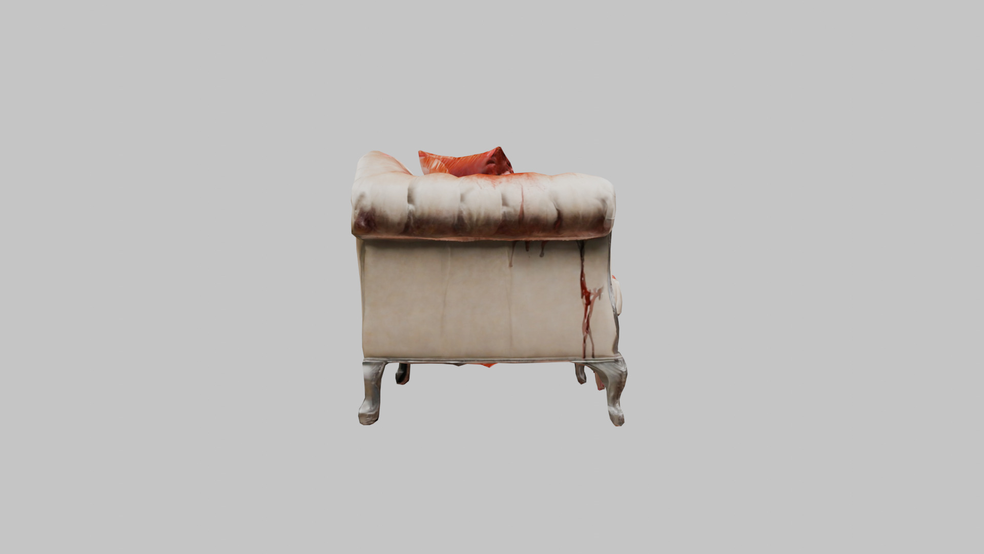Bloody Horror Murder Sofa Couch Low-poly 3D model_23