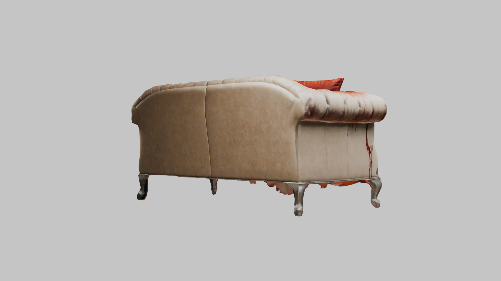 Bloody Horror Murder Sofa Couch Low-poly 3D model_26