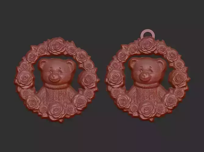 valentinesday teddy flower decor 