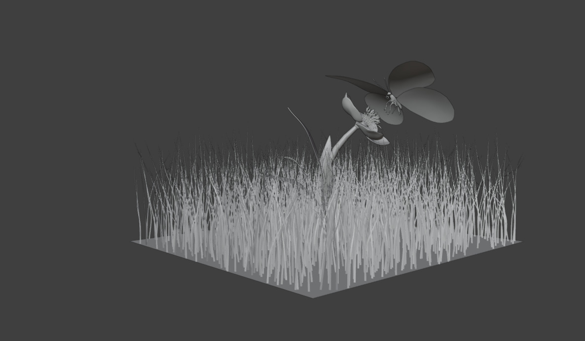 free Yellow decorative butterfly Free low-poly 3D model_3