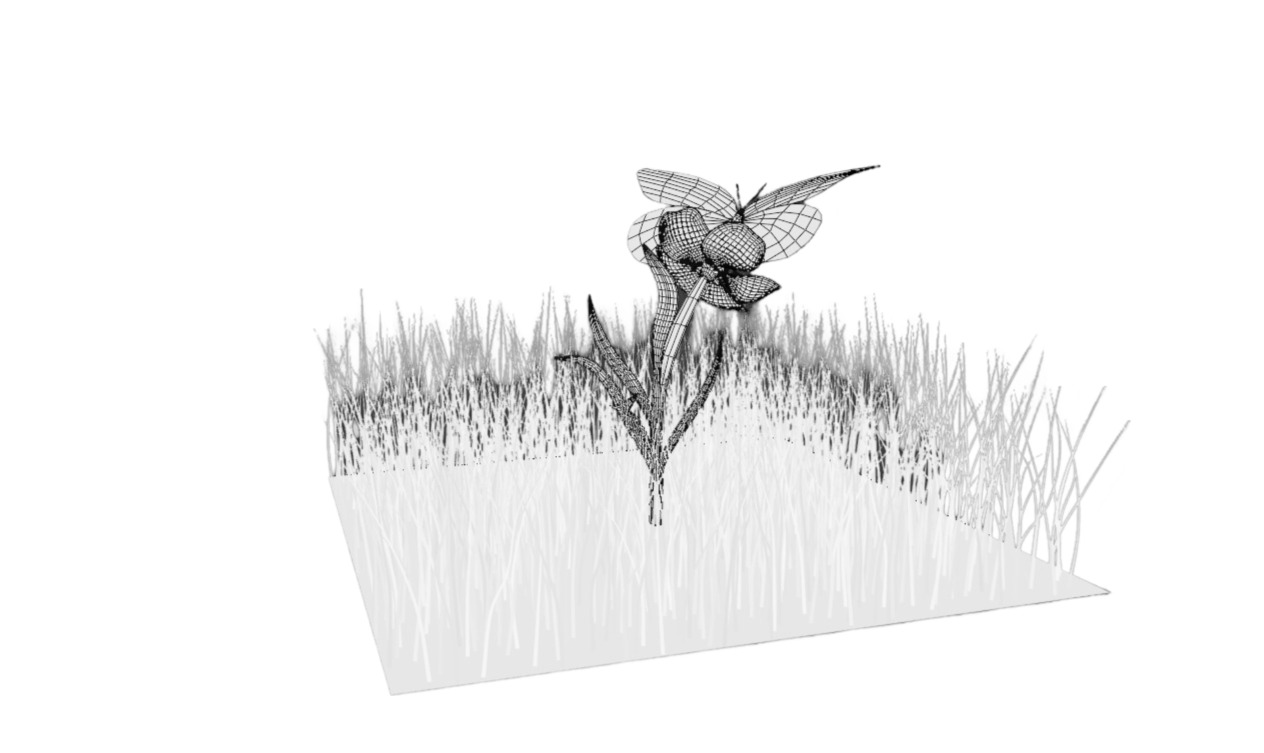 free Yellow decorative butterfly Free low-poly 3D model_7