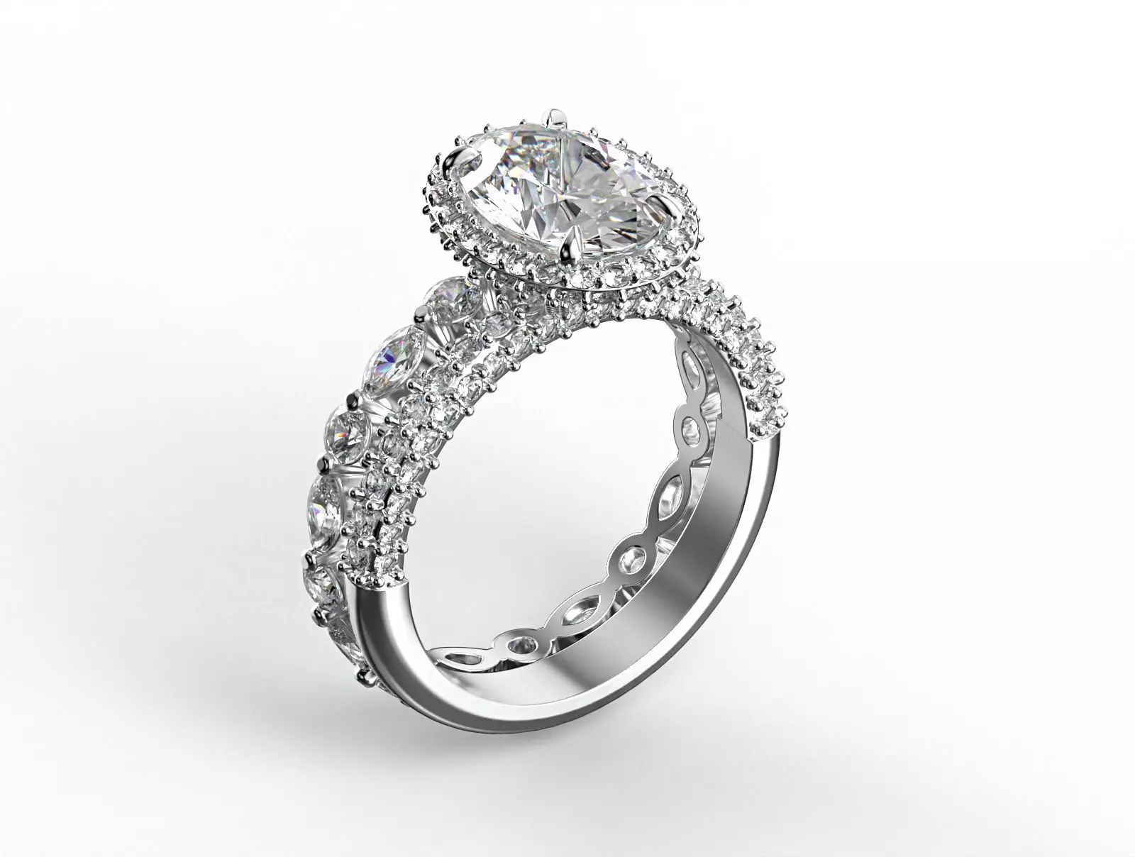 Ring wedding and anniversary 3D print model