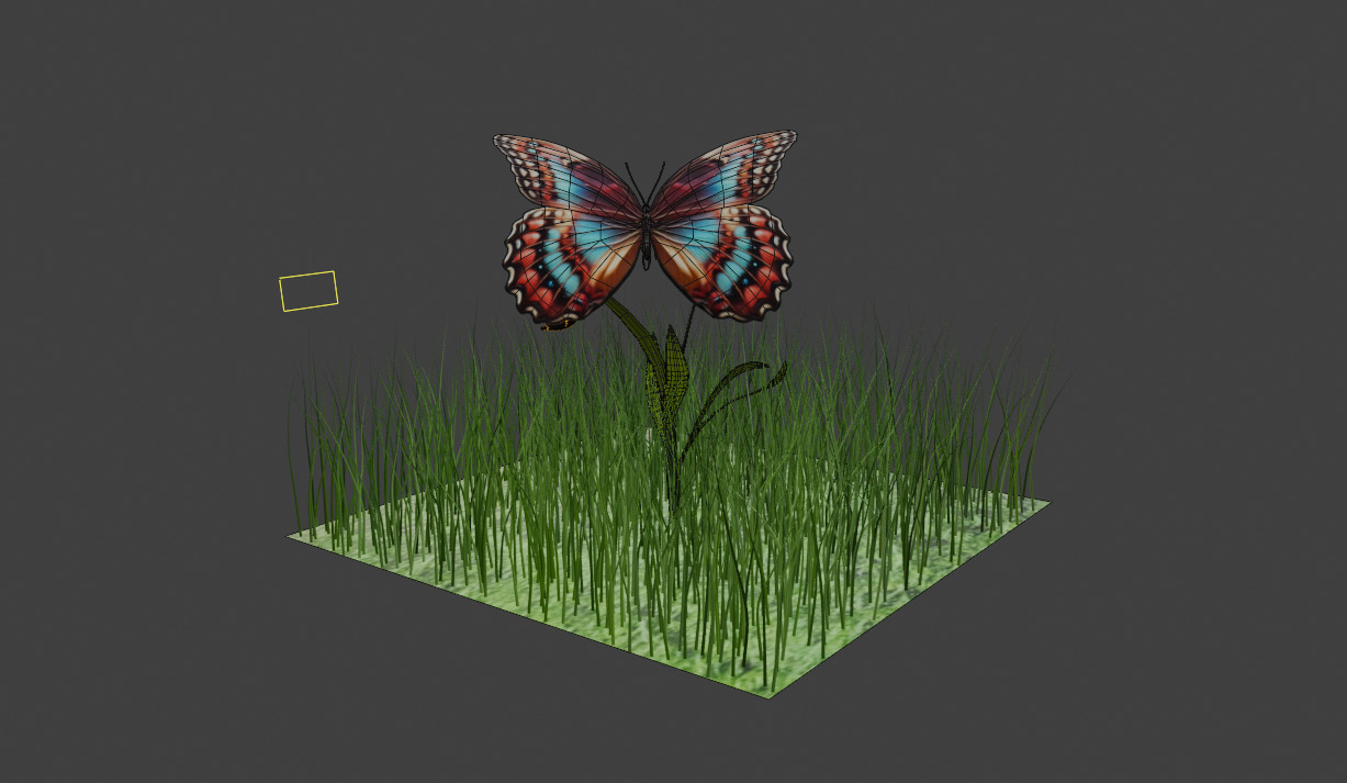 free decorative butterfly Free low-poly 3D model Free low-poly 3D model_5