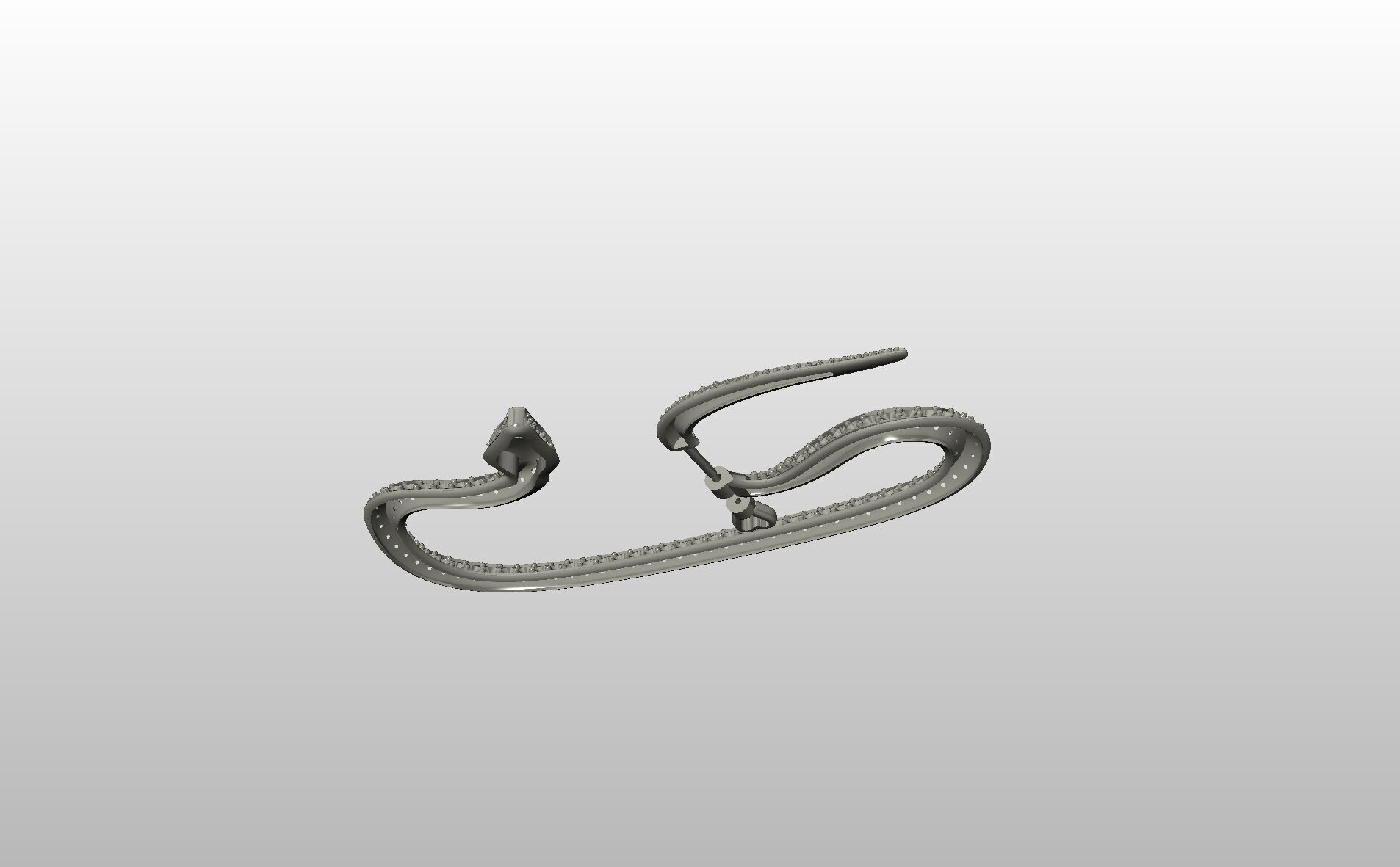Ear Cuff Earrings Snake 3D print model_39