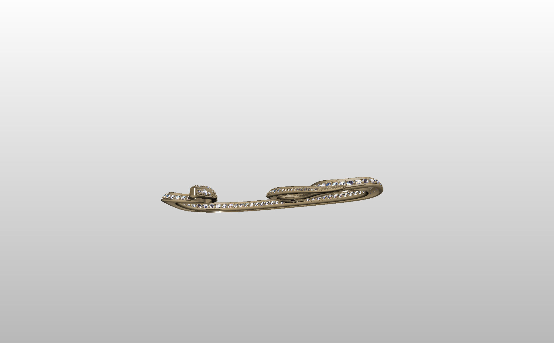 Ear Cuff Earrings Snake 3D print model_17