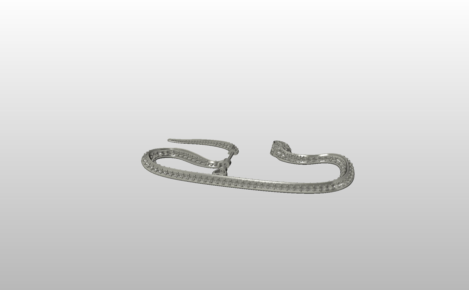 Ear Cuff Earrings Snake 3D print model_35