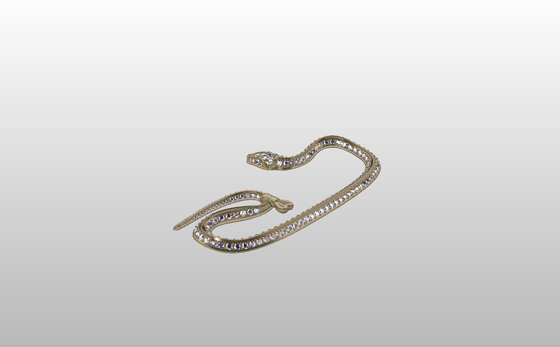 Ear Cuff Earrings Snake 3D print model_19