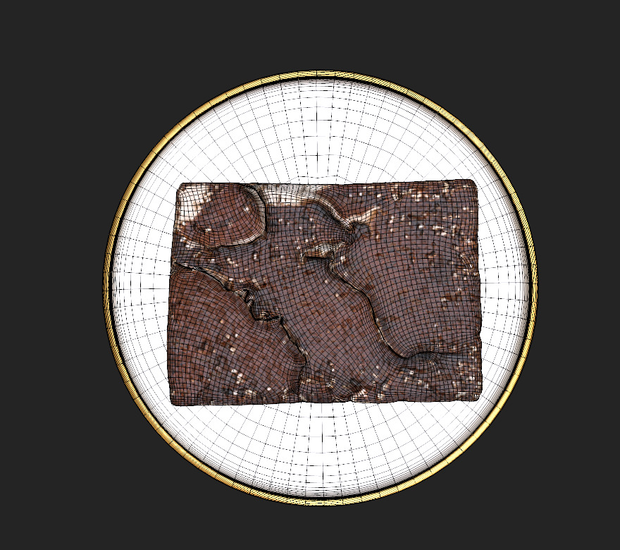 Tiramisu 3D model Low-poly 3D model_17