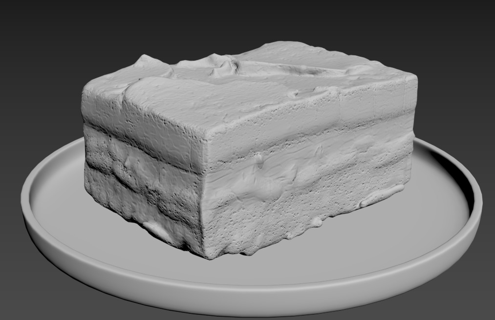 Tiramisu 3D model Low-poly 3D model_20
