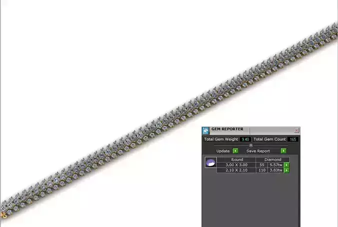 Old Modern Style Diamond Bracelet