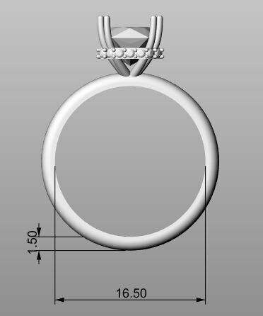 Ring wrdding 3D print model_5