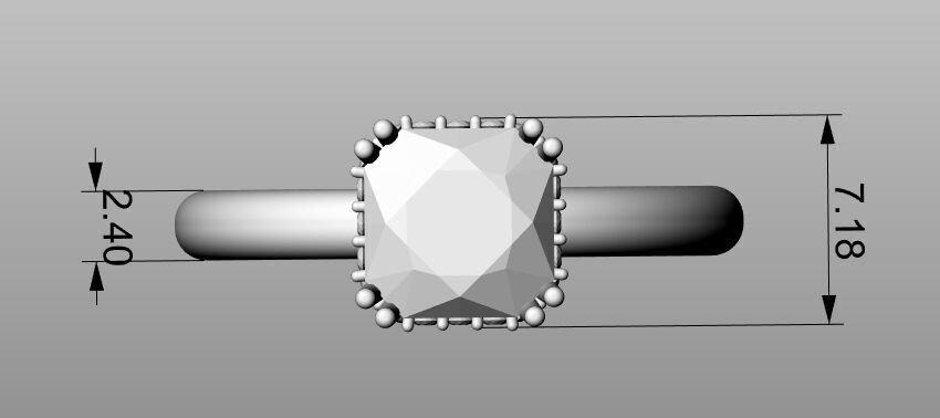 Ring wrdding 3D print model_7