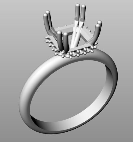 Ring wrdding 3D print model_10