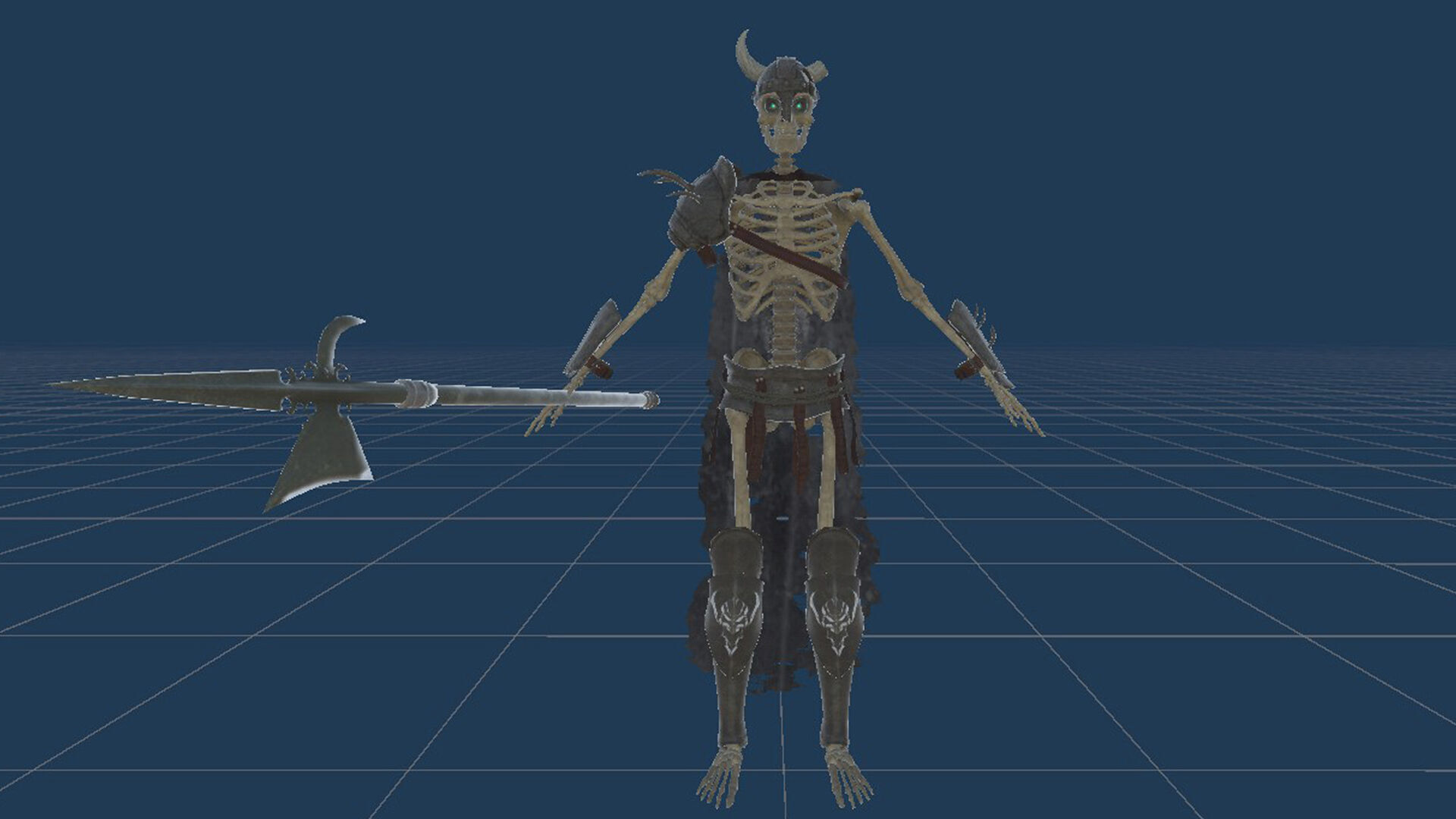 Skeleton 03 Low-poly 3D model_25