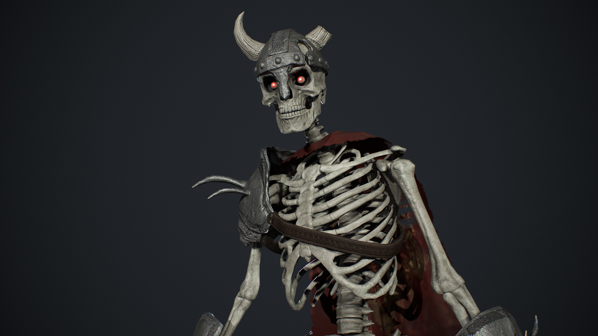 Skeleton 03 Low-poly 3D model_8