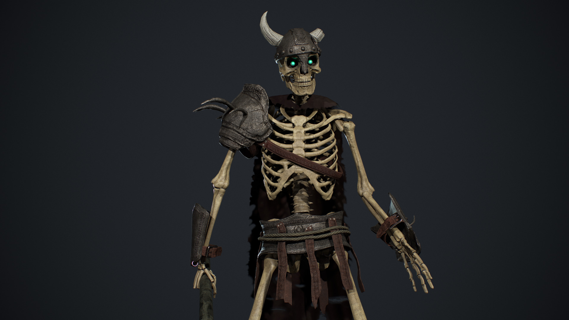 Skeleton 03 Low-poly 3D model_11