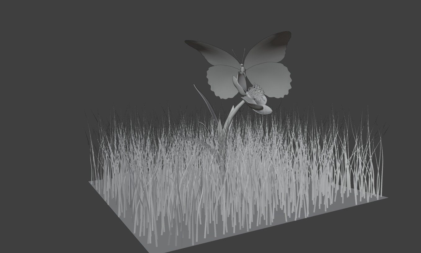 free decorative butterfly Free low-poly  3D Model Collection_15